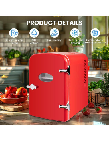 Mini Nevera Portátil Simple Deluxe 4L Ecológica Calentador y Enfriador