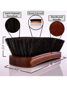 Cepillo de Zapatos Valentino Garemi - Pulido de Caballo 20.32 cm 2