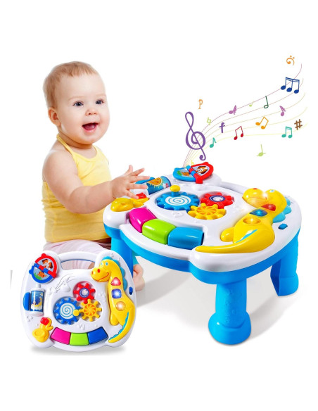 Mesa de Actividades Musicales JUEJIAZKIY 2 en 1 para Bebés 12-18 Meses Mesa de Actividades Musicales JUEJIAZKIY 2 en 1 para Bebés 12-18 Meses