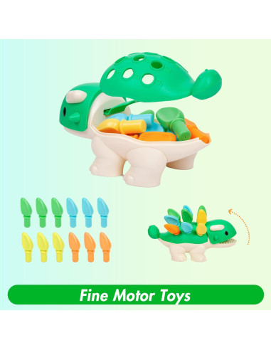 Juguete de Motricidad Fina Hirger Dinosaurio para Niños 12+ Meses