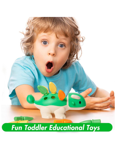 Juguete de Motricidad Fina Hirger Dinosaurio para Niños 12+ Meses Juguete de Motricidad Fina Hirger Dinosaurio para Niños 12+ Meses