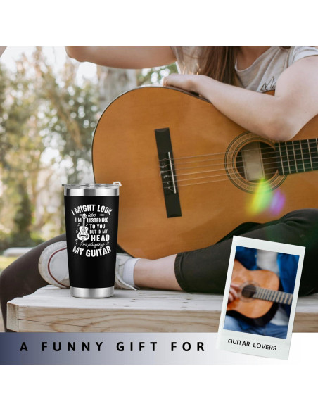 Vaso de Acero Inoxidable KATLADIZ 591 ml Guitarra Vaso de Acero Inoxidable KATLADIZ 591 ml Guitarra
