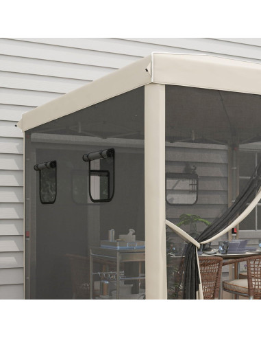 Carpa Plegable Kaimei 3.05m x 3.05m con Paredes y Protección UV