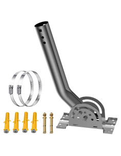 Soporte de Poste de Antena J Bluedery 30.48 cm Acero Inoxidable