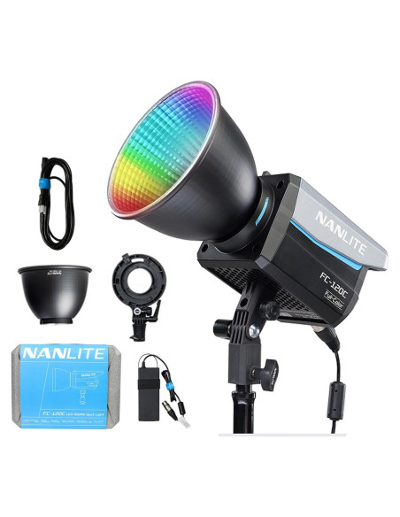 Foco LED RGB Nanlite FC-120C 12850Lux 2700K-7500K Foco LED RGB Nanlite FC-120C 12850Lux 2700K-7500K