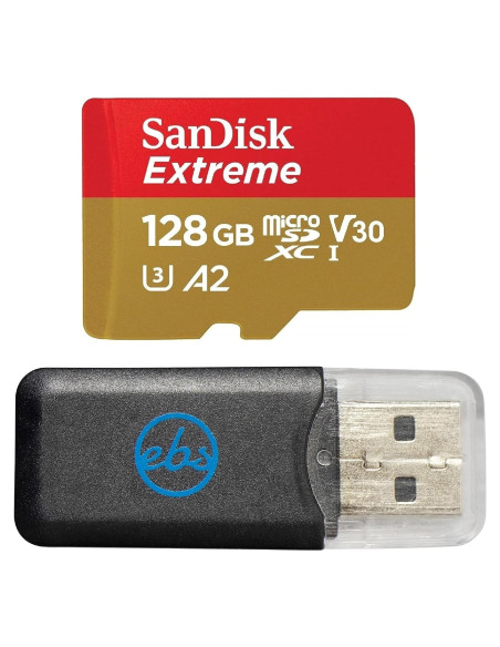 Tarjeta de Memoria SanDisk MicroSD 128GB Extreme para Drone Tarjeta de Memoria SanDisk MicroSD 128GB Extreme para Drone