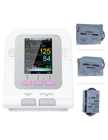 Monitor de Presión Arterial Automático CONTEC08A 3 Manguitos Monitor de Presión Arterial Automático CONTEC08A 3 Manguitos