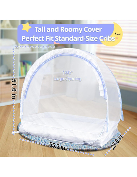 Carpa para Cuna de Bebé Gumkeg - Malla Antimosquitos 140x70 cm Carpa para Cuna de Bebé Gumkeg - Malla Antimosquitos 140x70 cm