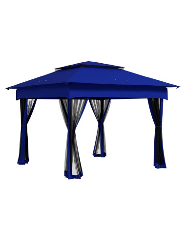 Carpa Plegable Havemies 3x3m Azul con Red Desmontable