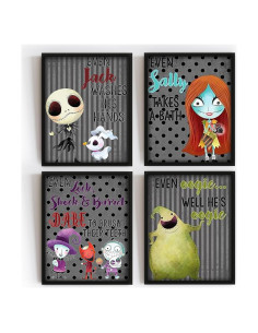 Conjunto de 4 impresiones de arte de baño Silly Goose Gifts