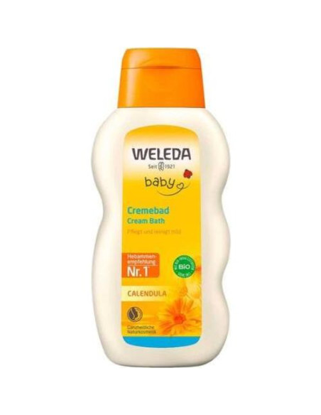 Baño de Crema para Bebés Weleda Caléndula 200 ml Suave Baño de Crema para Bebés Weleda Caléndula 200 ml Suave