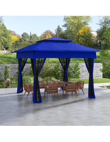Carpa Plegable Havemies 3x3m Azul con Red Desmontable