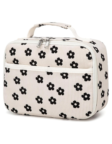 Bolsa de Almuerzo Aislada LEDAOU Niños 4L Flor Negra Bolsa de Almuerzo Aislada LEDAOU Niños 4L Flor Negra