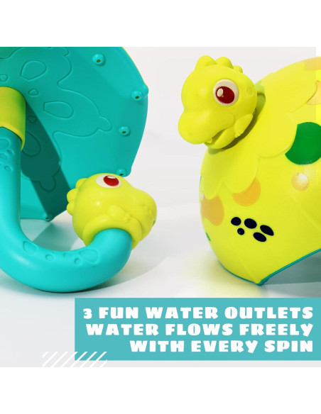 Juguete de baño Sizobi paraguas dinosaurio para bebés 2-4 años Juguete de baño Sizobi paraguas dinosaurio para bebés 2-4 años