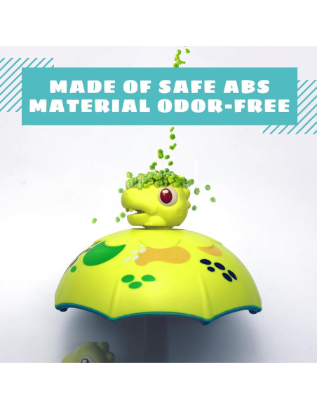 Juguete de baño Sizobi paraguas dinosaurio para bebés 2-4 años Juguete de baño Sizobi paraguas dinosaurio para bebés 2-4 años