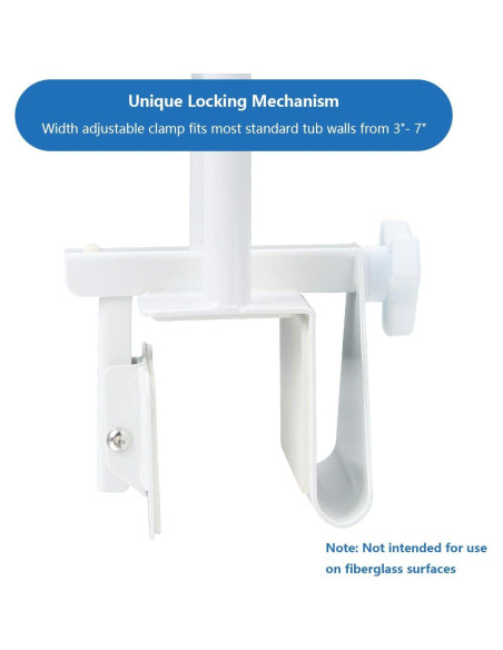 Barra de Seguridad para Bañera Butizone, Ajustable 7.6-17.8 cm, 136 kg Barra de Seguridad para Bañera Butizone, Ajustable 7.6-17.8 cm, 136 kg