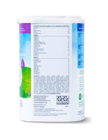 Fórmula Infantil Orgánica Happy Baby A2 649g 0-12 Meses