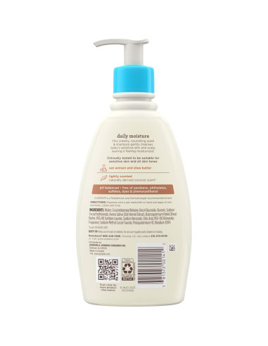 Aveeno Baby 2-en-1 Lavado y Champú Hidratante 354 ml