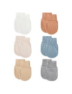 Manoplas para Bebés BQUBO 6 Pares 0-6 Meses Unisex