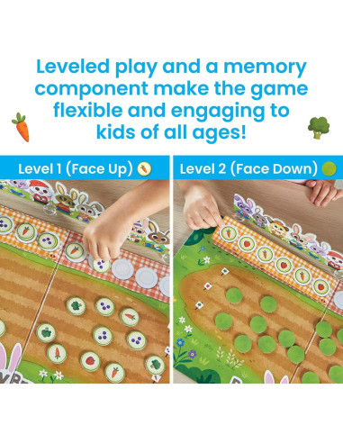 Juego de Mesa Cooperativo hand2mind Bunny Brunch para Niños