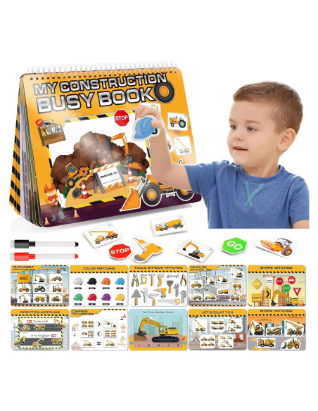 Libro Ocupado Montessori Toyze para Niños 2-8 Años - Actividades de Construcción Libro Ocupado Montessori Toyze para Niños 2-8 Años - Actividades de Construcción