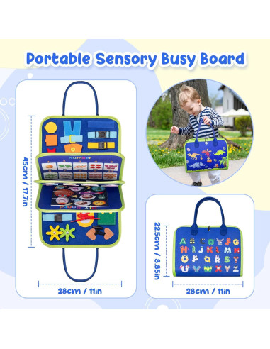 Tablero Ocupado Montessori Kiddopark 27.9x22.6cm Juguete Educativo