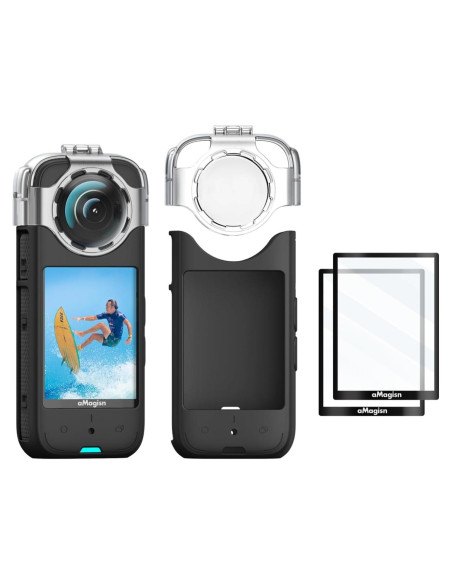 Accesorios para Insta360 X3: Funda Silicona + Tapas Antivaho + Protectores Accesorios para Insta360 X3: Funda Silicona + Tapas Antivaho + Protectores