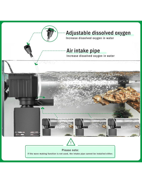 Filtro de Acuario AQQA 18W 3 Etapas para 190L Agua Dulce/Salada Filtro de Acuario AQQA 18W 3 Etapas para 190L Agua Dulce/Salada