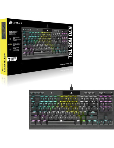 Teclado Mecánico Gaming Corsair K70 RGB TKL OPX Renovado
