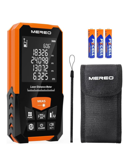 Medidor Láser MEREO D100 100m Pantalla LCD Retroiluminada Medidor Láser MEREO D100 100m Pantalla LCD Retroiluminada