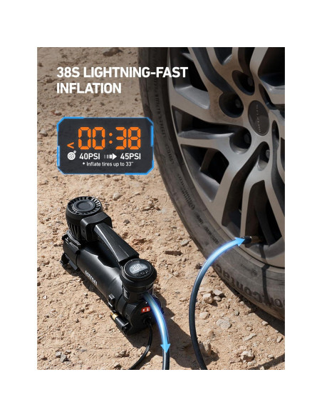Compresor de Aire AstroAI T4 12V Digital 3.08kg Apagado Automático Compresor de Aire AstroAI T4 12V Digital 3.08kg Apagado Automático
