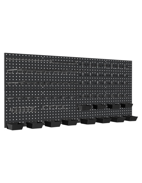 Kit de Paneles de Metal Daanxw 4 Paneles 158 Piezas Ganchos Kit de Paneles de Metal Daanxw 4 Paneles 158 Piezas Ganchos