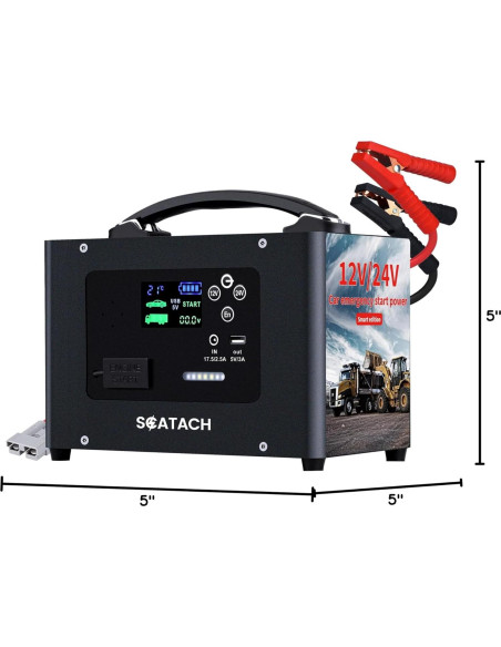 Arrancador de Salto Scatach V10-1 10000A 24V 155WH Portátil Arrancador de Salto Scatach V10-1 10000A 24V 155WH Portátil