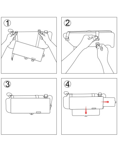 Extensor de Visera Solar TFY Anti-Deslumbrante Negro