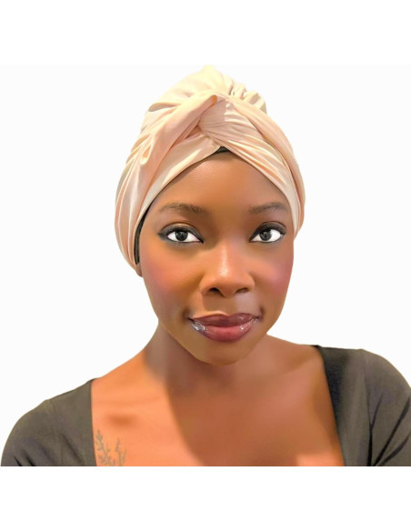 Turbante de Natación SWIG Beige con Bolsa de Playa - Protección Cabello Turbante de Natación SWIG Beige con Bolsa de Playa - Protección Cabello