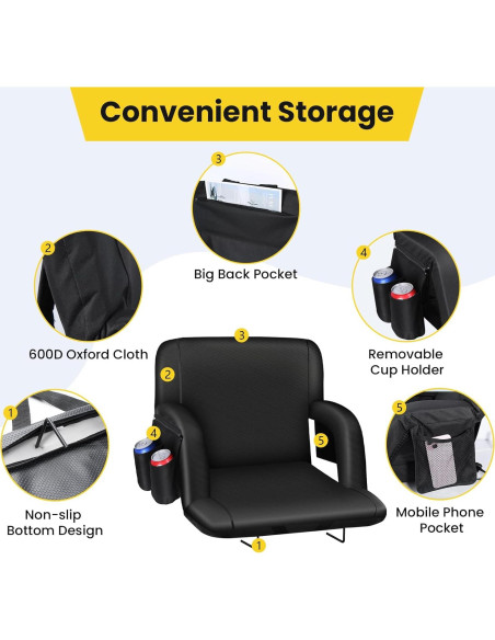 Asientos de Estadio VSTKEN KTY-001-2P Acolchados 6 Posiciones Asientos de Estadio VSTKEN KTY-001-2P Acolchados 6 Posiciones