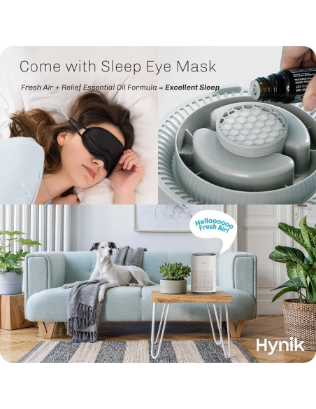 Purificador de Aire Hynik Alviera HEPA H13 20m Blanco Purificador de Aire Hynik Alviera HEPA H13 20m Blanco