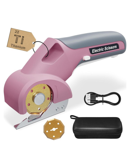 Cortadora Eléctrica de Cartón Virsin 4V 2000mAh Rosa Cortadora Eléctrica de Cartón Virsin 4V 2000mAh Rosa
