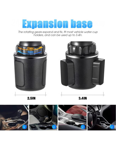 Soporte para Teléfono de Coche AUKEPO Ajustable Universal