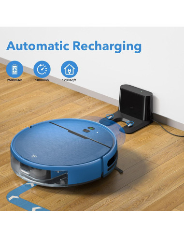 Robot Aspirador y Mopa iMartine BR151, 2 en 1, 2300Pa, Autocarga