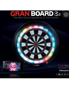 Tablero de Dardos LED Gran Board 3S Azul con Soporte y 2 Juegos 2