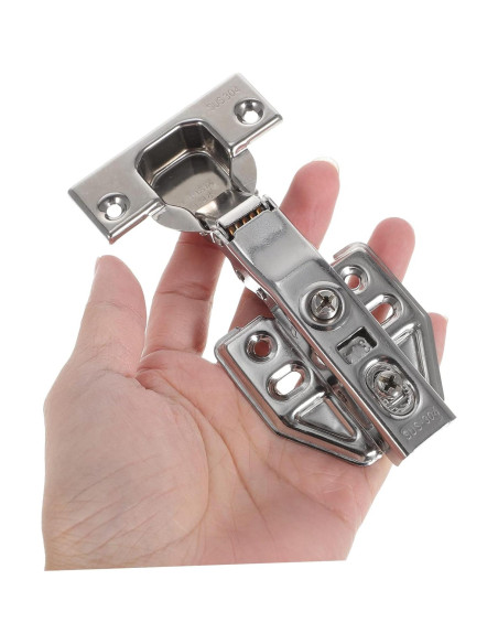 Bisagras Ocultas de Acero Inoxidable Yardwe 12x6cm Cierre Suave Bisagras Ocultas de Acero Inoxidable Yardwe 12x6cm Cierre Suave