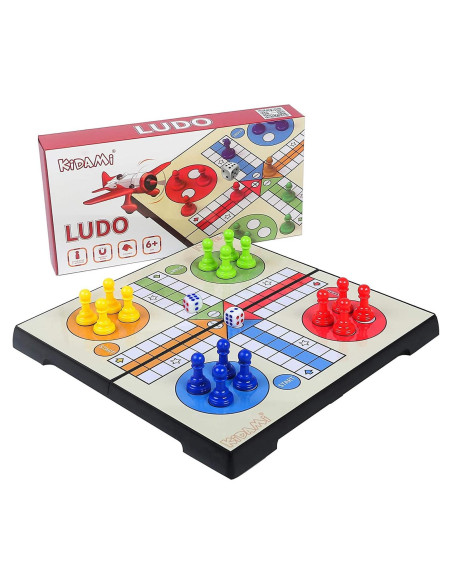 Juego de Mesa Ludo Magnético KIDAMI Plegable 24.1 cm Juego de Mesa Ludo Magnético KIDAMI Plegable 24.1 cm