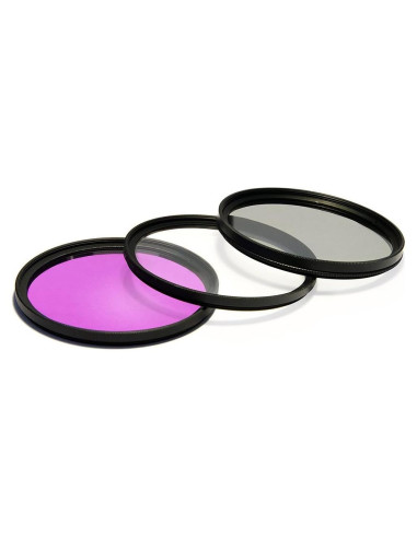 Kit de Filtros UV CPL FLD para Lente Olympus M.Zuiko 14-150mm