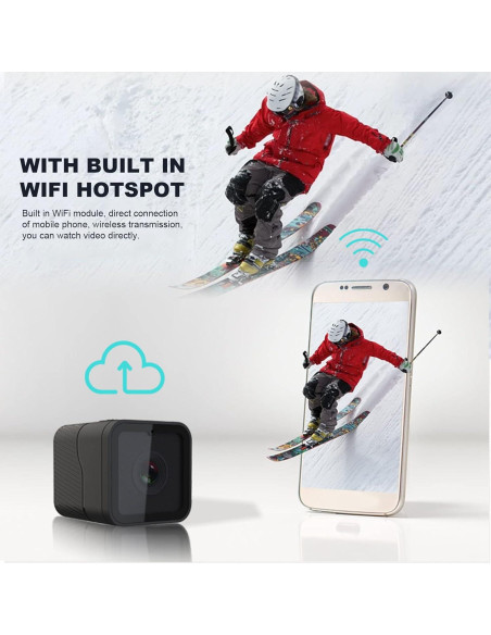 Cámara de Acción Yosoo Mini HD 1080P con WiFi y Micrófono Cámara de Acción Yosoo Mini HD 1080P con WiFi y Micrófono