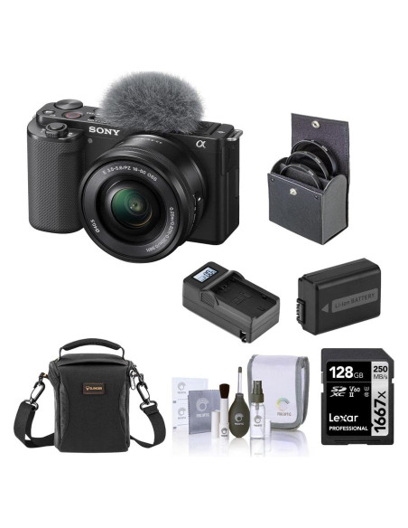 Cámara Sin Espejo Sony ZV-E10 con Lente 16-50mm y Accesorios Cámara Sin Espejo Sony ZV-E10 con Lente 16-50mm y Accesorios