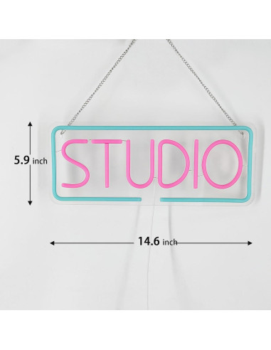 Cartel de Neón LED AYwYyjCh 38.1x15 cm Regulable USB