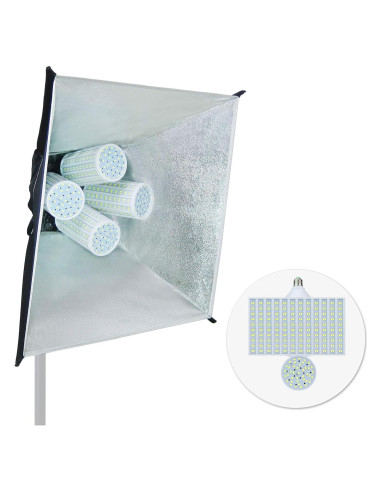 Luz de Fotografía LED LINCO Flora X 11200 Lúmenes Softbox 50.8cm