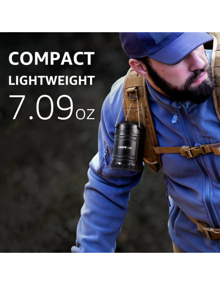 Linterna LED Lepro Colapsable IPX4 140 Lúmenes 2 Paquetes Linterna LED Lepro Colapsable IPX4 140 Lúmenes 2 Paquetes