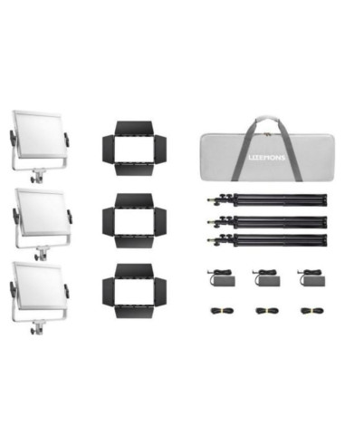 Kit de 3 Luces LED RGB Godox Litemons LP600R - Alta Brillantez
